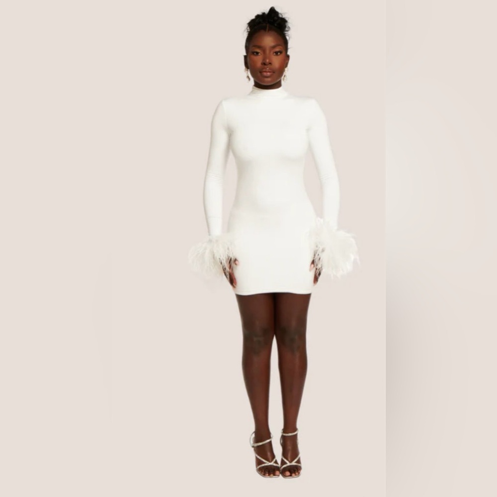 Asante Studios Asari Feather Mini Dress